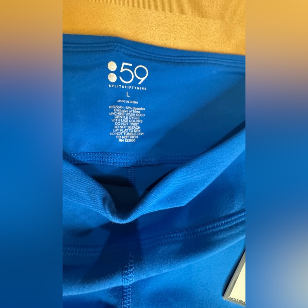 NWT-Splits59 Vibrant Blue Leggings - Picture 3 of 8